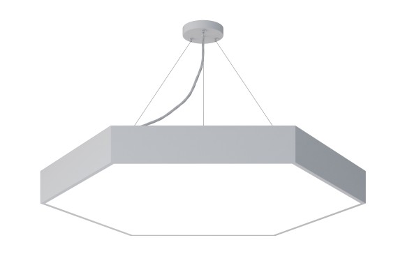 Б0050552 Светильник LED ЭРА Geometria SPO-122-W-40K-066 Hexagon 66Вт 4000К 4800Лм IP40 800*800*80 белый подвесной