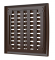 1515РРПНЗП коричневая решетка наружная ASA вентиляционная регулируемая 150х150