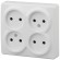 Б0020706 11-2210-01 ЭРА Розетка 4х2P, 16A-250В, IP20, ОУ, Эра Эксперт, белый (12/120/1920)