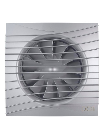 SILENT 5C Gray metal Вентилятор накладной SILENT D125 обратный клапан Gray metal DICITI