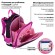 Ранец BRAUBERG PREMIUM, 2 отделения, с брелоком, "Pink lava", 38х29х16 см, 273097