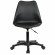 Кресло стул BRABIX "Eames MG-310 PL", пластик черный, экокожа черная, 532927