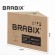 Кресло стул BRABIX "Eames MG-310 PL", пластик черный, экокожа черная, 532927