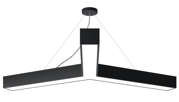 Б0050573 Светильник LED ЭРА Geometria SPO-144-B-40K-066 Igrek 66Вт 4000К 4000Лм IP40 1200*1200*80 черный подвесной