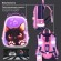 Ранец BRAUBERG PREMIUM, 2 отделения, с брелоком, "Paw prints", велюровая панель, 38х29х16 см, 273098