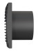 SILENT 5C Matt Black Вентилятор накладной SILENT D125 обратный клапан Matt black DICITI