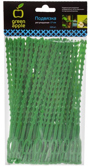 GTT-25 GTT-25 GREEN APPLE Подвязка регулируемая 100шт. 17см (160/2560)