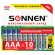 Батарейки КОМПЛЕКТ 10 шт., SONNEN Super Alkaline, AAA (LR03, 24А), алкалиновые, мизинчиковые, короб, 454232